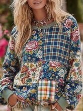 Sweatshirt Femme Imprimé floral bohème